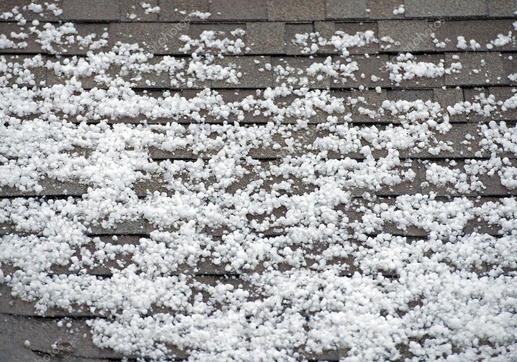 Hail on roof